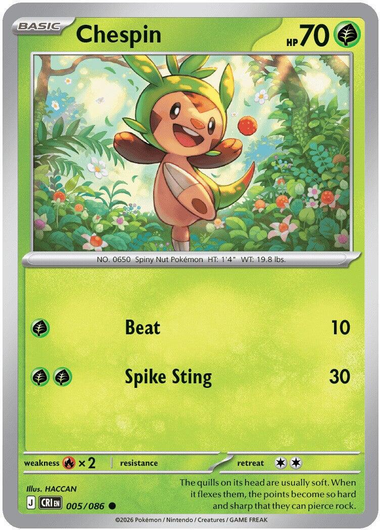Chespin 005/086 (Reverse Holographic)