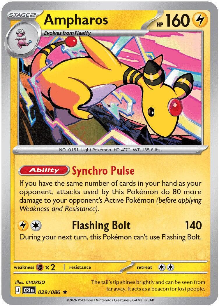Ampharos 029/086 (Reverse Holographic)