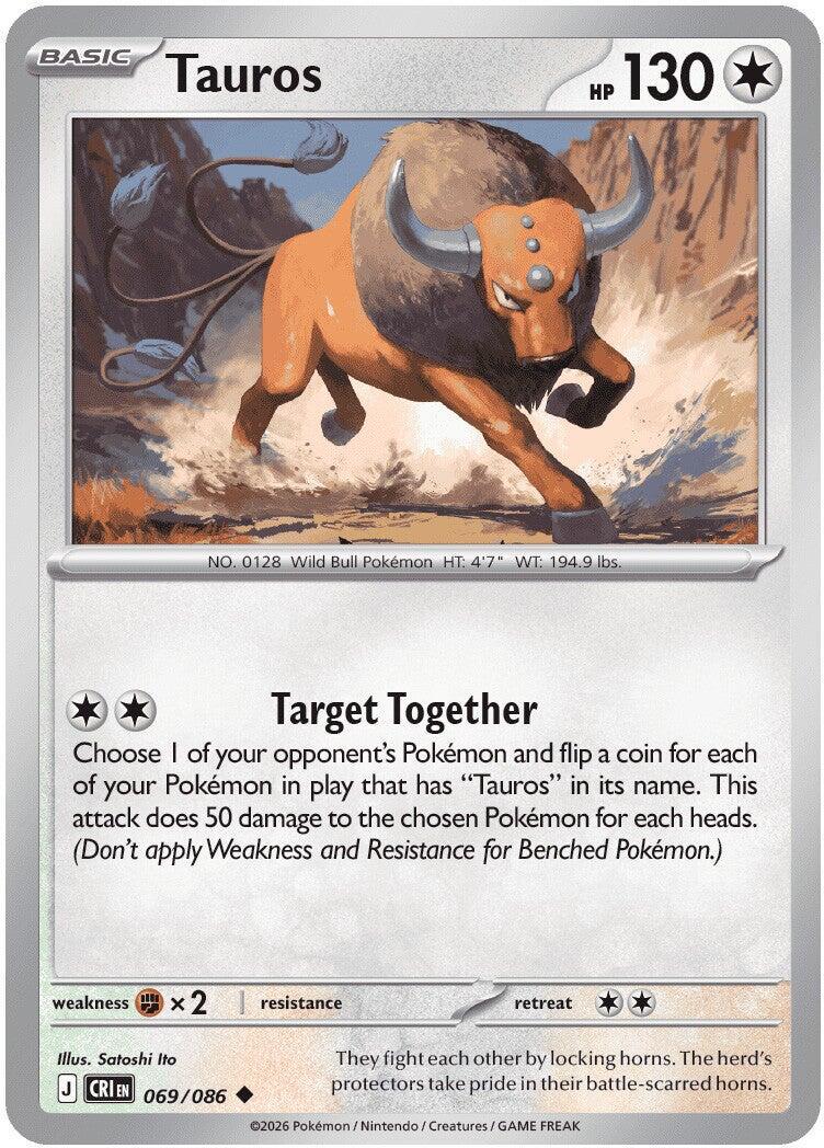 Tauros 069/086 (Reverse Holographic)