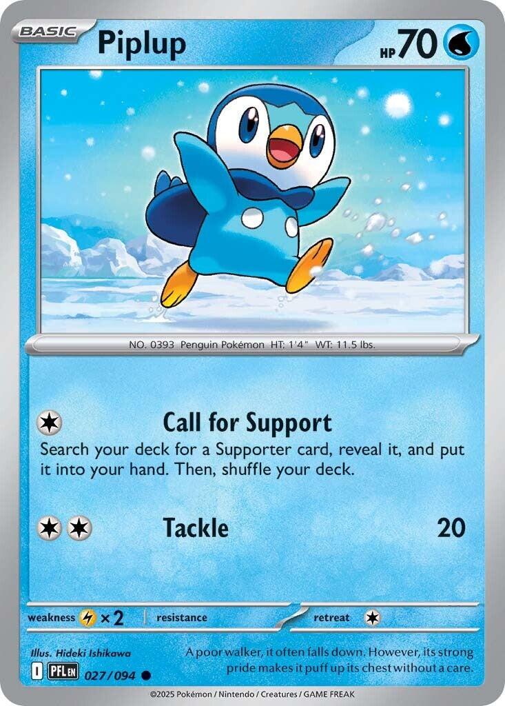 Piplup 027/094 (Reverse Holographic)