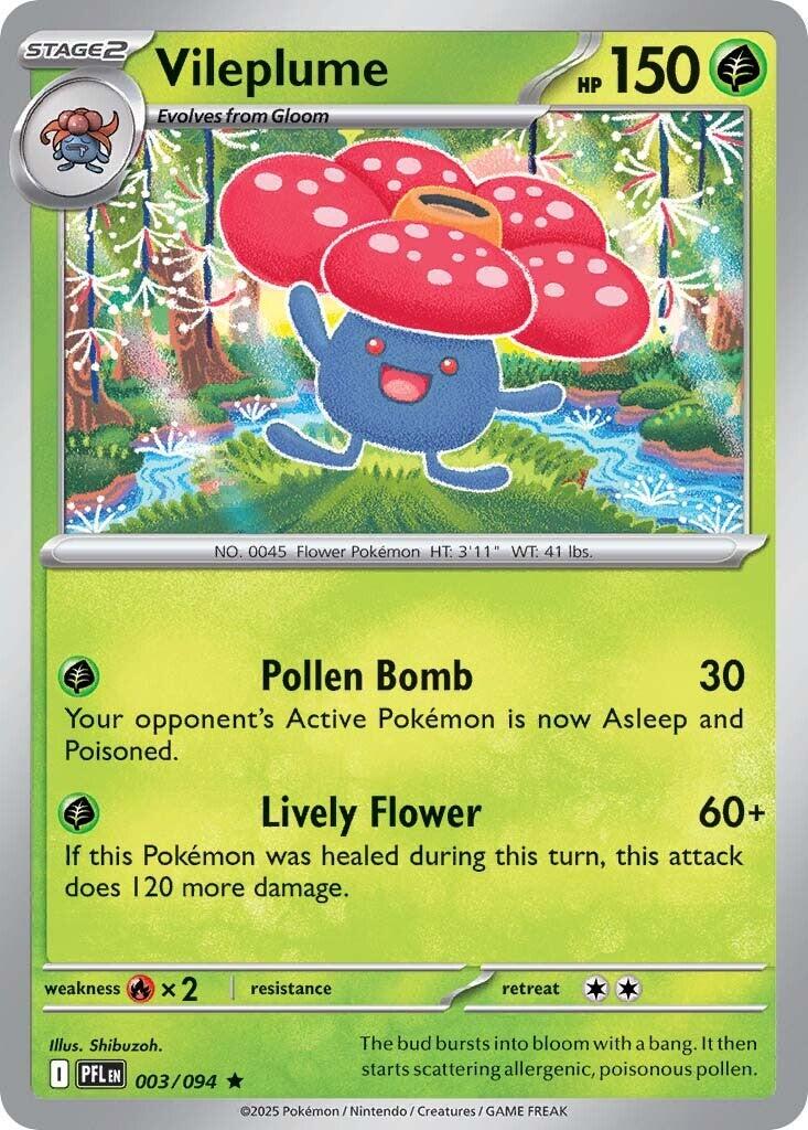 Vileplume 003/094 (Holographic)