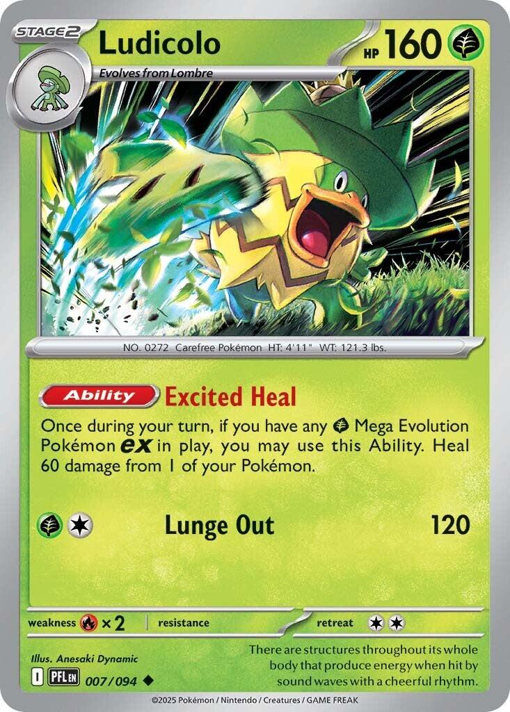 Ludicolo 007/094 (Reverse Holographic)