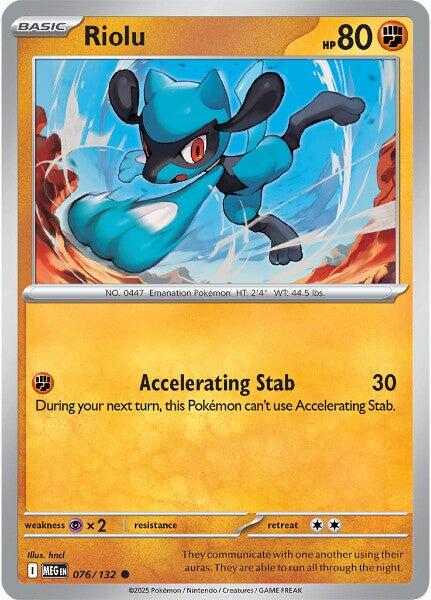 Riolu 076/133 (Reverse Holographic)