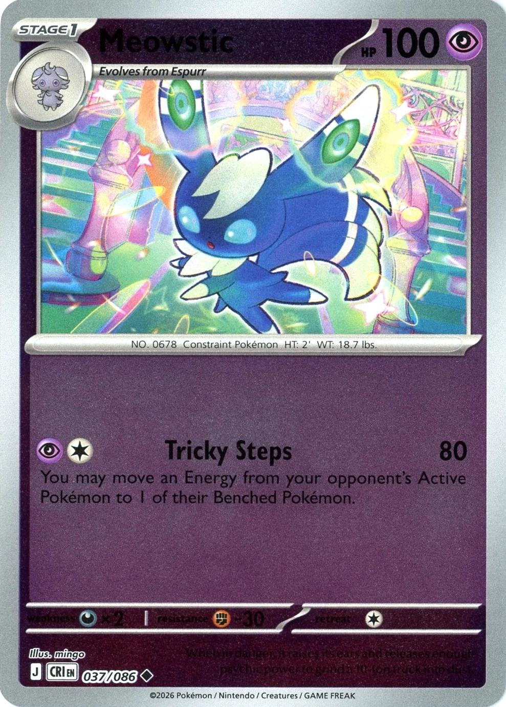 Meowstic 037/086 (Reverse Holographic)